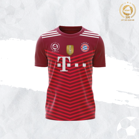 Bộ Quần Áo Bóng Đá Bayern Munich Size Nhỏ Màu Đỏ Đô - 3 MIỀN SPORT