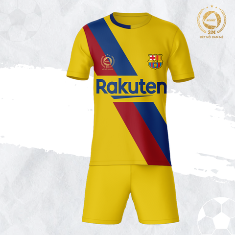 Bộ Quần Áo Bóng Đá Barcelona Màu Vàng - 3 MIỀN SPORT
