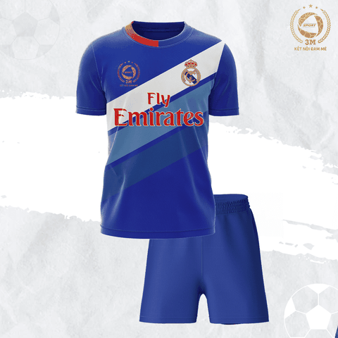 Bộ Quần Áo Bóng Đá Fly Emirates Size Nhỏ Màu Xanh Bích - 3 MIỀN SPORT
