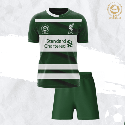 Bộ Quần Áo Bóng Đá Liverpool Màu Xanh Size Nhỏ - 3 MIỀN SPORT