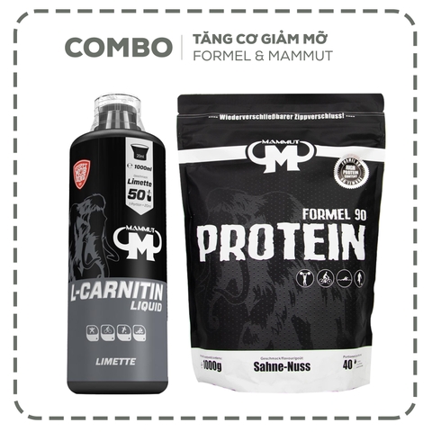 Combo Tăng Cơ Giảm Mỡ (Protein Vị Kem Hạt + L-Carnitine)