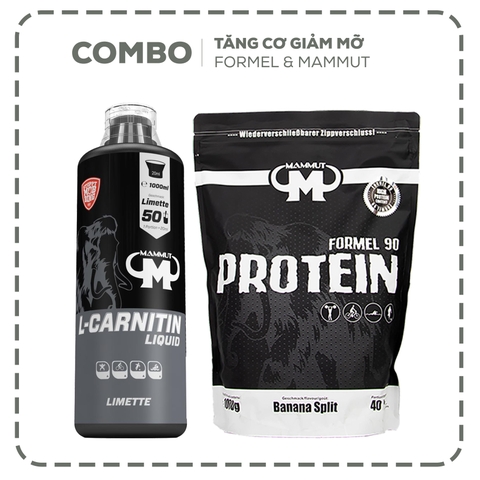 Combo Tăng Cơ Giảm Mỡ (Protein Vị Chuối + L-Carnitine).