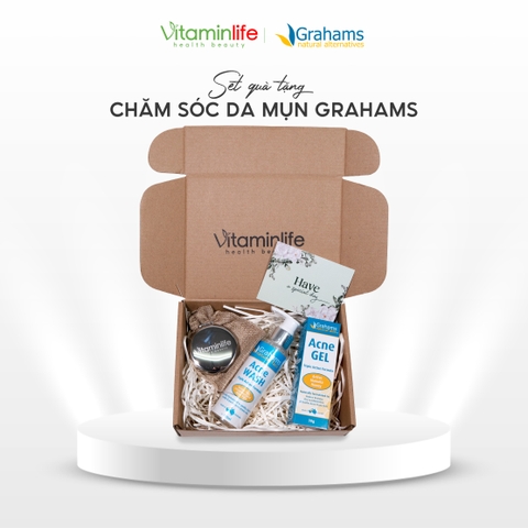 [SET QUÀ TẶNG] Bộ sản phẩm chăm sóc da mụn Grahams (Biến thể 3)