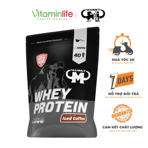 Bột Whey Protein Vị Cà Phê Đá Mammut Nutrition 1000g