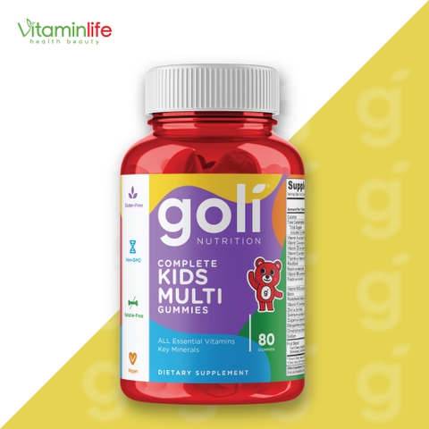 Thực phẩm bảo vệ sức khỏe Goli Nutrition Complete Kids Multi Gummies 80 viên