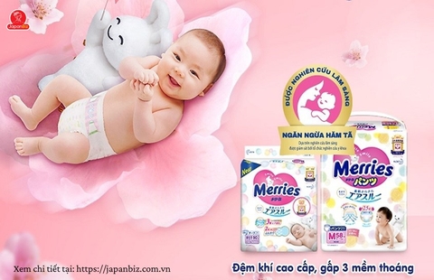 Bỉm tã quần Merries