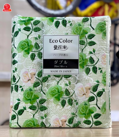Giấy vệ sinh ECO COLOR lõi xanh, lõi hồng