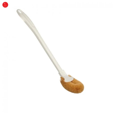 Chổi cọ toilet xơ dừa, đầu cong