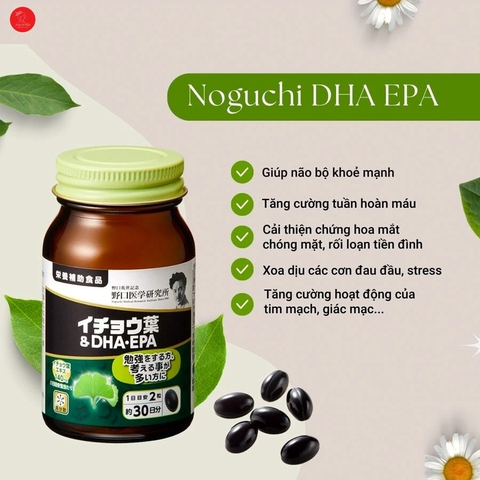 Viên uống bổ não Noguchi DHA EPA 60 viên