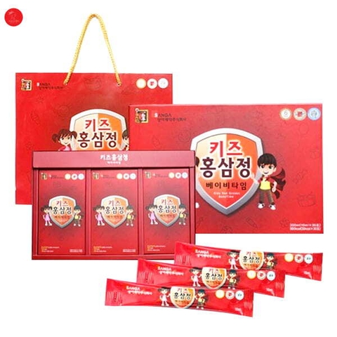 Nước hồng sâm cho trẻ em SangA giúp ăn ngon, ngủ sâu, tăng miễn dịch