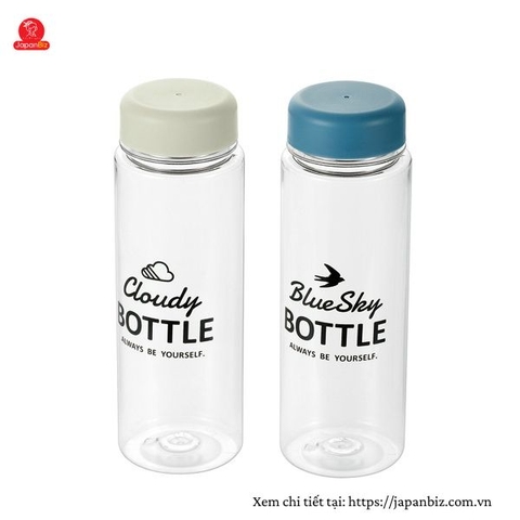 BÌNH UỐNG NƯỚC CÓ NẮP ĐẬY 500ML (NẮP XANH, TRẮNG)