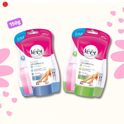 Kem tẩy lông Veet - Nắp màu xanh lá 150g-T48