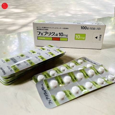 Viên uống hỗ trợ điều trị bệnh Gout Feburic Tablet 10mg 100 Viên