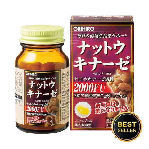 Viên uống hỗ trợ điều trị tai biến Orihiro Nattokinase 2000FU 60 viên