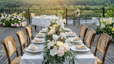 Ý Tưởng Trang Trí Bàn Tiệc Ngoài Trời Cho Tiệc - Trang Trí Bàn Ngoài Trời cho Tiệc Tùng