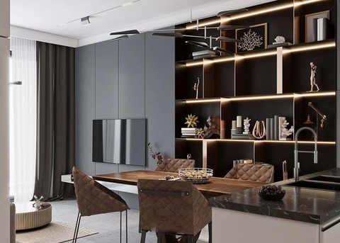 Ứng dụng không gian sống trong phong cách nội thất đương đại (Contemporary)