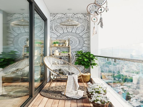 Cách chọn bộ bàn ghế ban công chung cư ở thành phố Hồ Chí Minh đẹp và tiết kiệm không gian