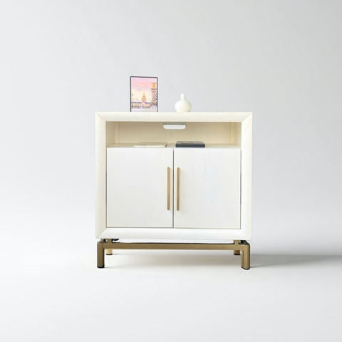 Tủ đầu giường/ tủ trang trí màu be hiện đại