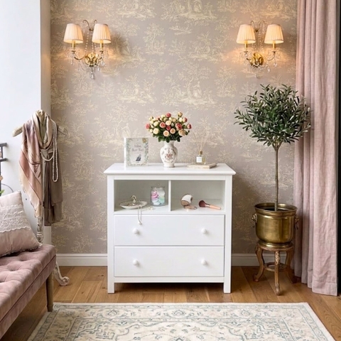 Tủ trang trí có 2 ngăn kéo Alma