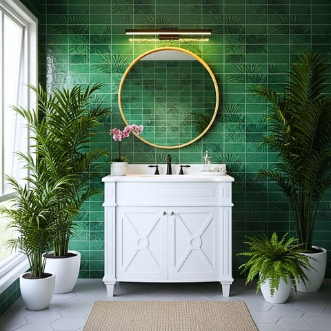 Khung Tủ Lavabo Sassy 36inch White