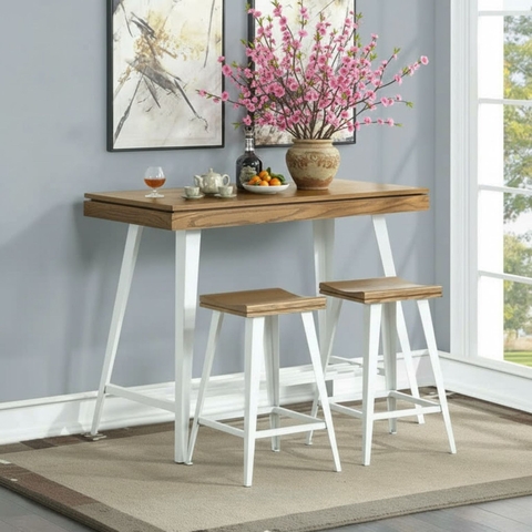 Bộ Bàn Ghế Bar Chân Trắng Inspire Q