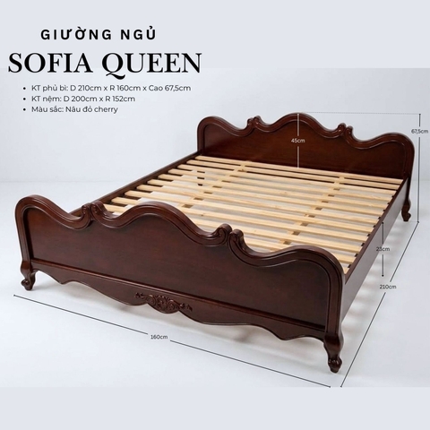 Giường ngủ tân cổ điển Sofia Brown
