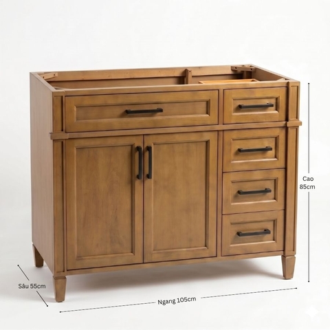 Khung tủ bếp gỗ Nantucket Oak 42inch