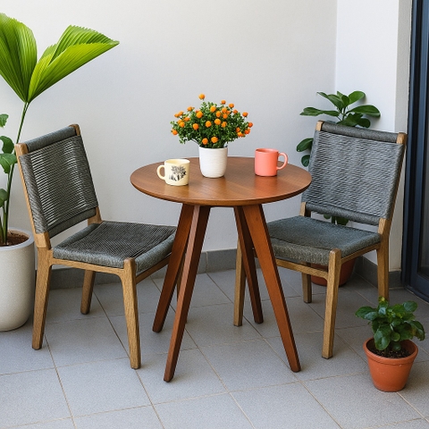 Bàn trà Brown mặt tròn BBC