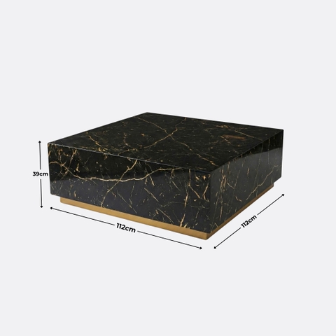 Bàn sofa vuông giả đá Blanc