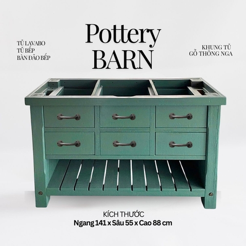 Khung tủ bếp/đảo bếp Pottery Barn 56,5 inch