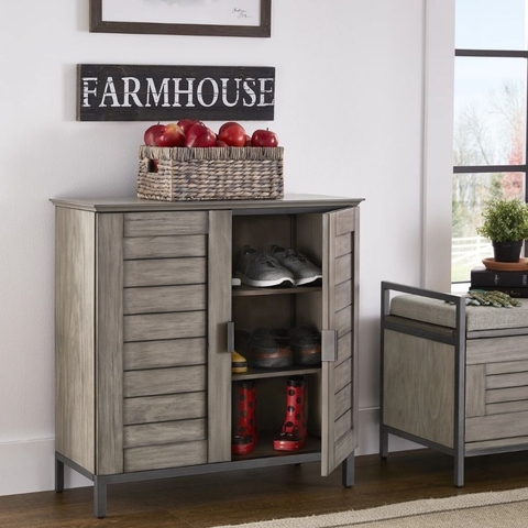 Tủ để giày trang trí Farmhouse