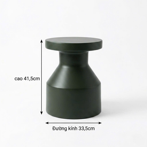 Đôn trang trí Brion Side Table Travertine- Đá xi măng