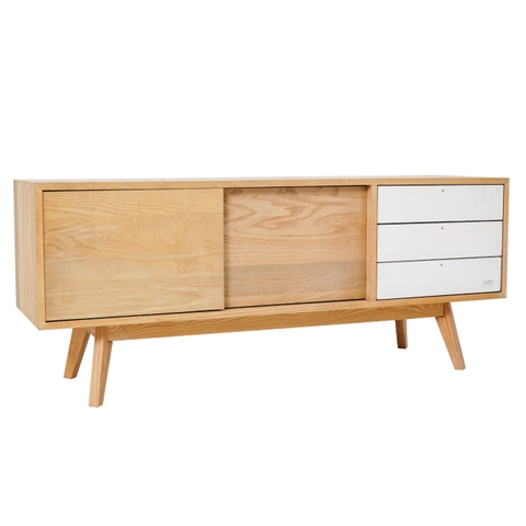 Tủ tivi Kids Curato 3 hộc cửa lùa