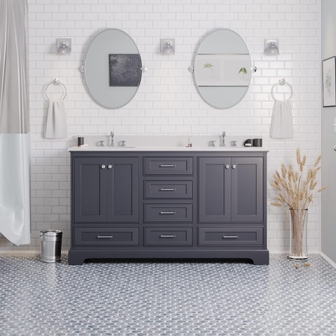 Tủ Lavabo Harper 60inch Gray