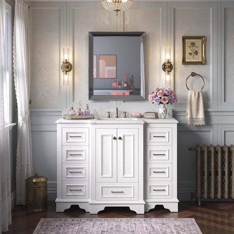 Tủ Lavabo Nantucket White 42-inch