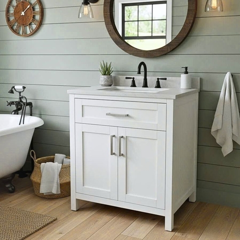 Tủ Lavabo Malibu 30inch Pure White