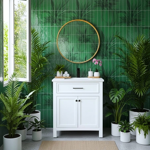 Khung Tủ Lavabo Madison 30inch Pure White