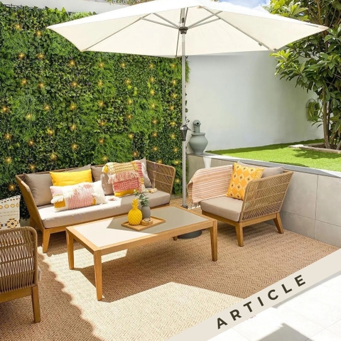 Bàn Sofa mặt đá chữ nhật ARICLE