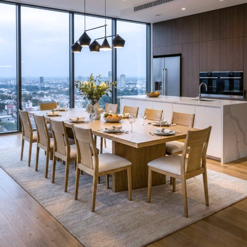 Bàn Ăn Dài Chữ Nhật A.R.T Furniture