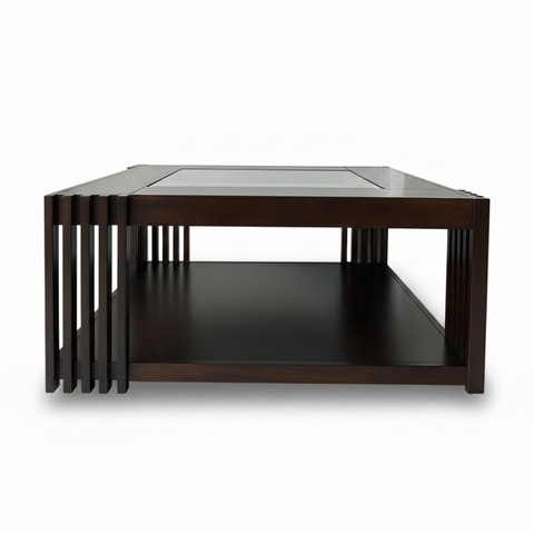 Bàn sofa mặt kính Livin'd Wood