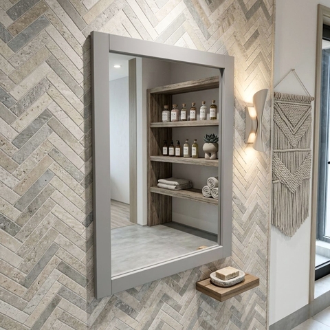 Gương treo phòng tắm truyền thống Hartford