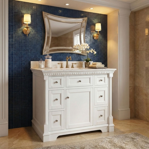 Tủ Lavabo Sydney White 42-inch