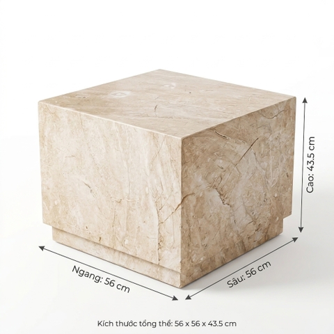 BÀN TRANG TRÍ VUÔNG PLINTH CUBE SIDE TABLE