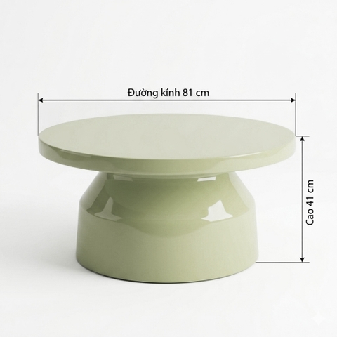 BÀN TRÀ SAGE GREEN CONCRETE COFFEE TABLE