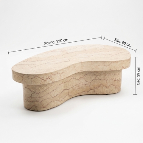 Bàn sofa KIDNEY SHAPE MARBLE