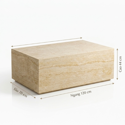 Bàn sofa TRAVERTINE BLOCK COFFEE TABLE