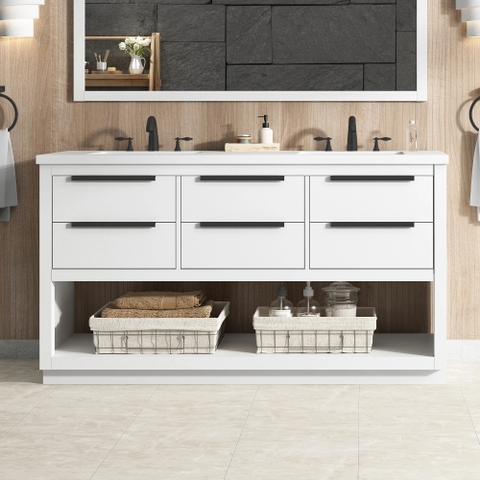 Tủ Lavabo Beecham 72inch White