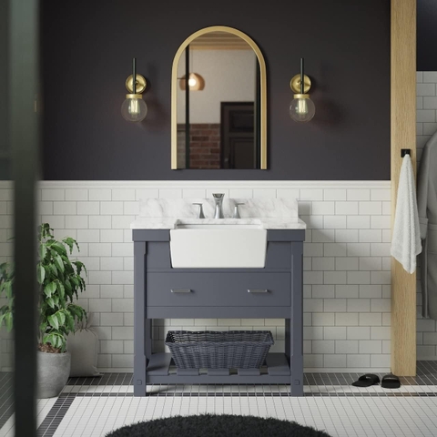 Tủ Lavabo Charlotte Farmhouse Gray 36inch