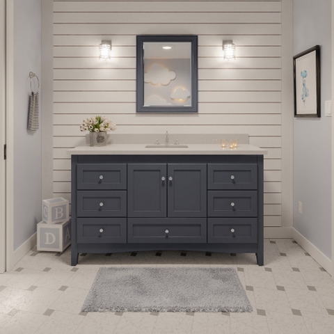 Tủ Lavabo Abbey Gray 1 bồn 60inch