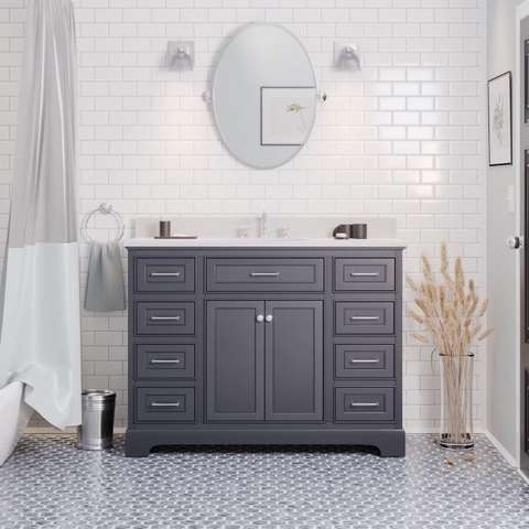 Tủ Lavabo Aria Navy 48-inch